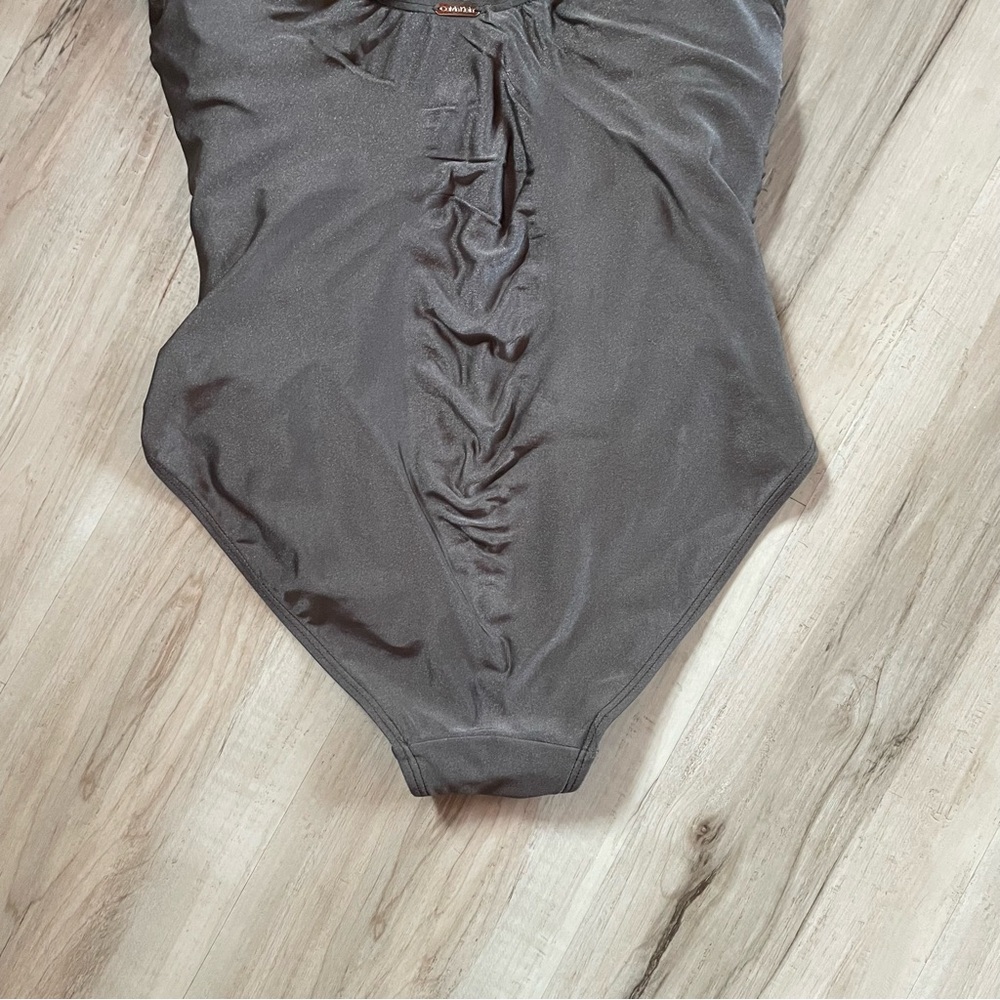 Ruched One-Piece Swimsuit in metallic gray - Picture 6 of 10